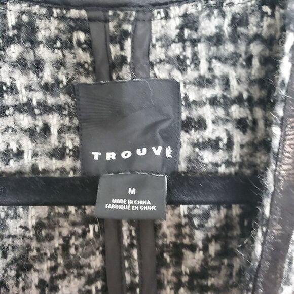 Trouve wool blend long length marled jacket - Picture 2 of 10